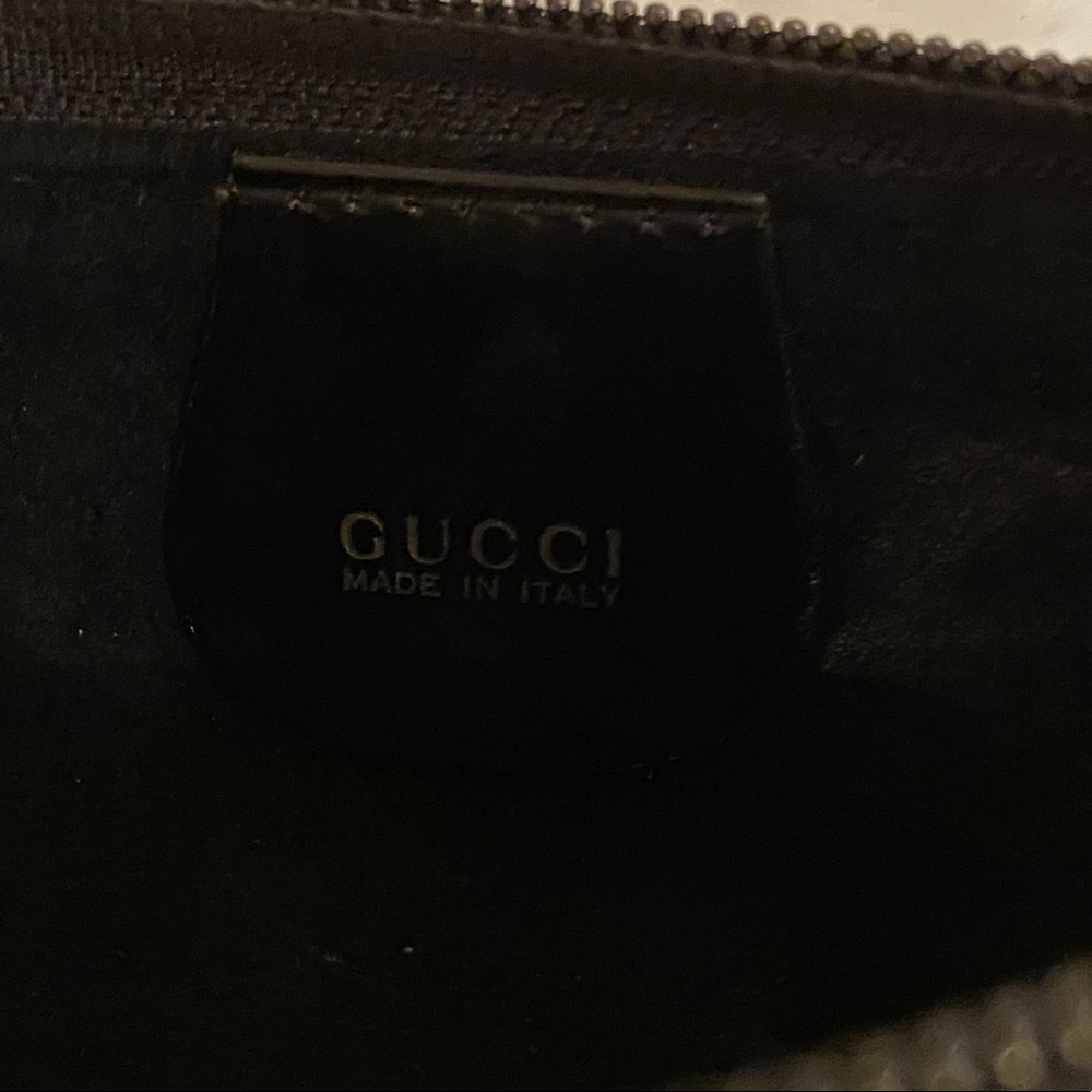 RARE Gucci Vintage Glossy Black Leather Tote - Picture 11 of 15